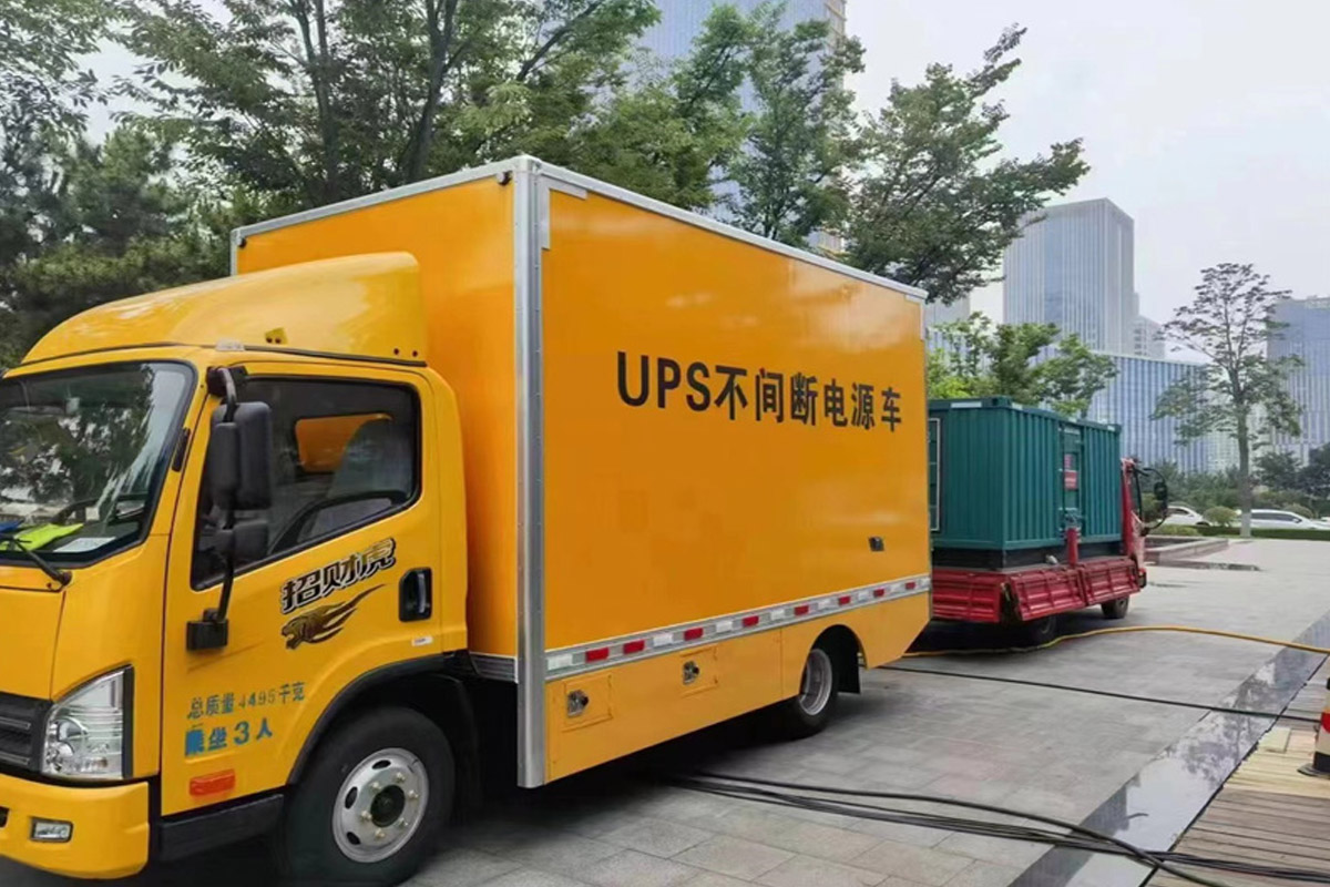 大化发电机租赁施工现场